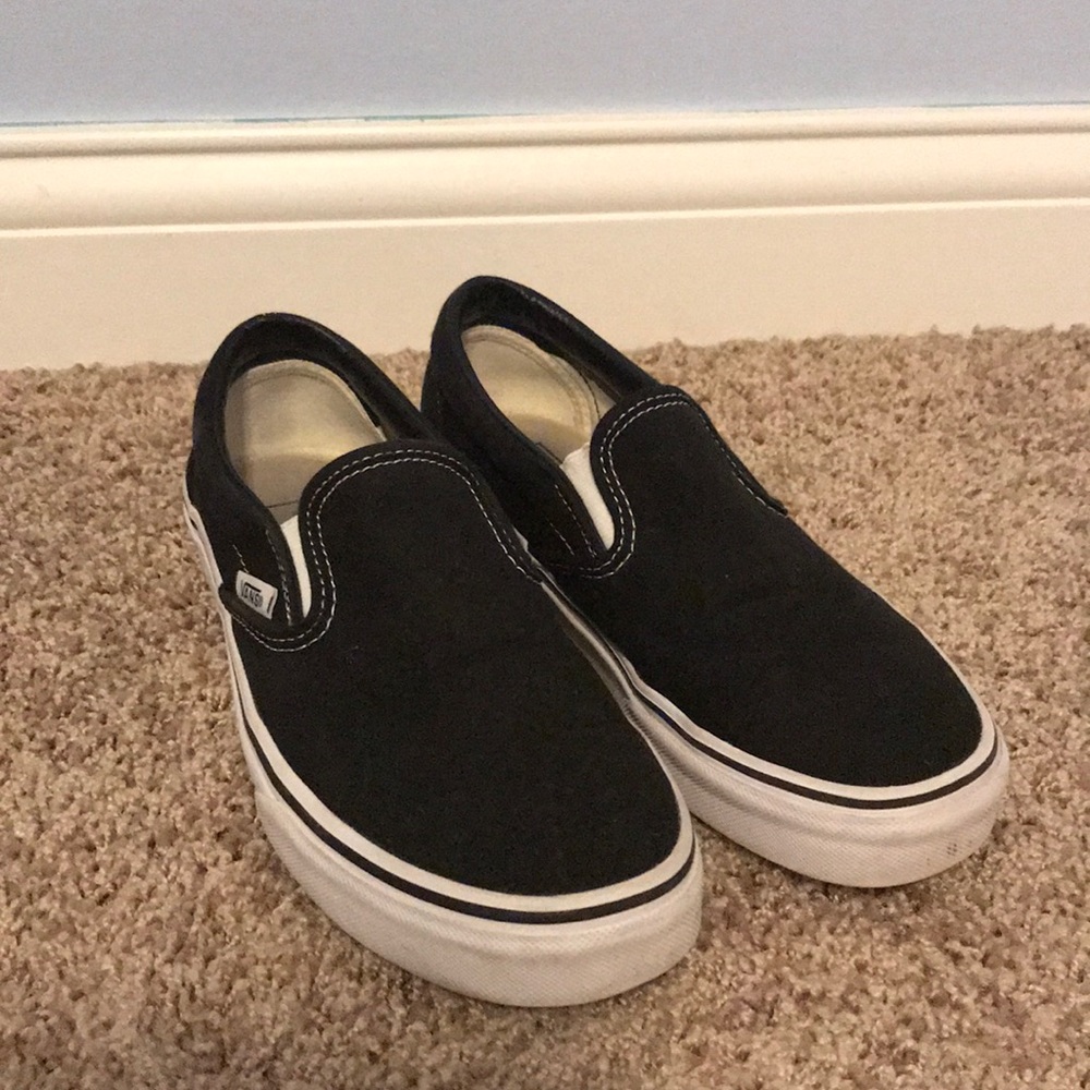 Black slip-ons
